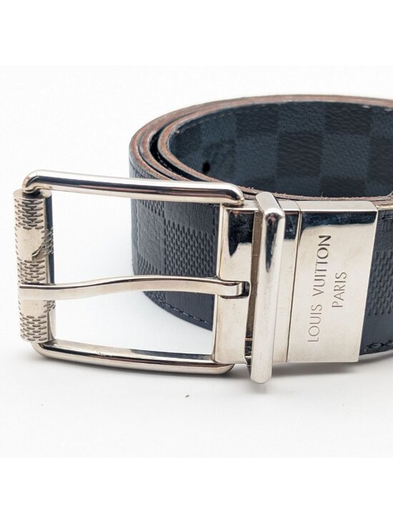 Louis Vuitton Ceinture Damier Print Graphite Infini Reversible Black Belt main image 9